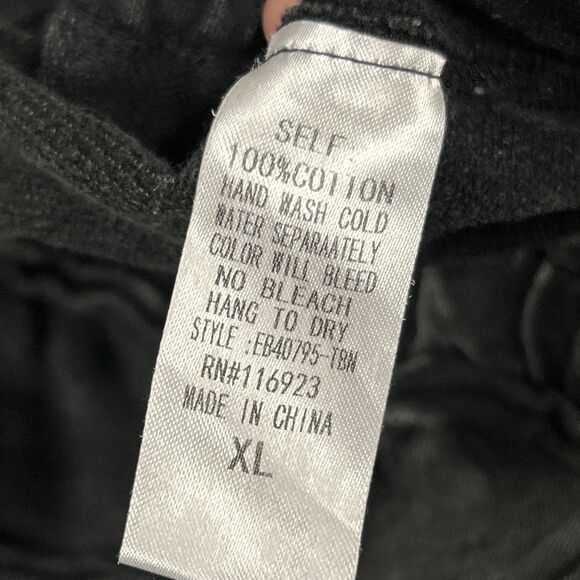 Three Bird Nest Game On Cargo Pants Womens XL Gray Cotton French Terry Wide Leg - Picture 5 of 7